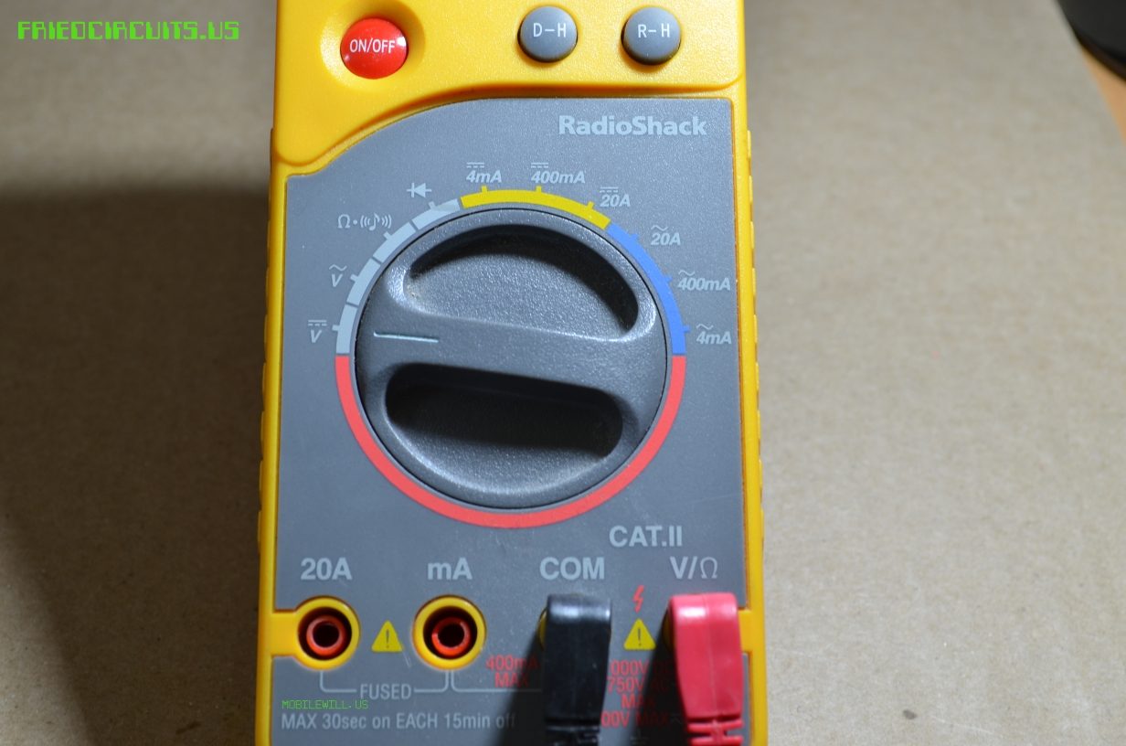 DMM setup for voltage measuring DMM setup for voltage measuring