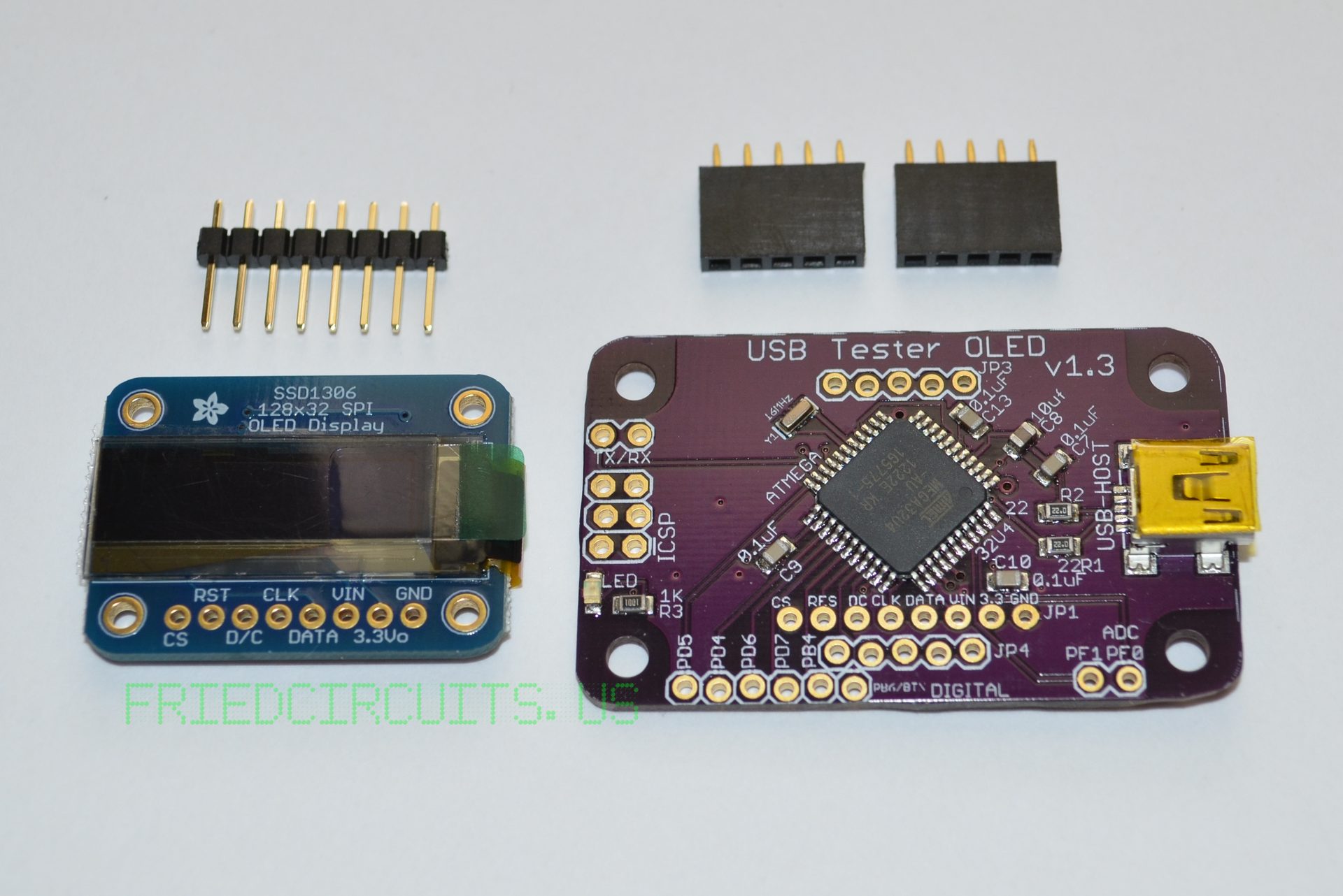 Parts included with OLED Backpack