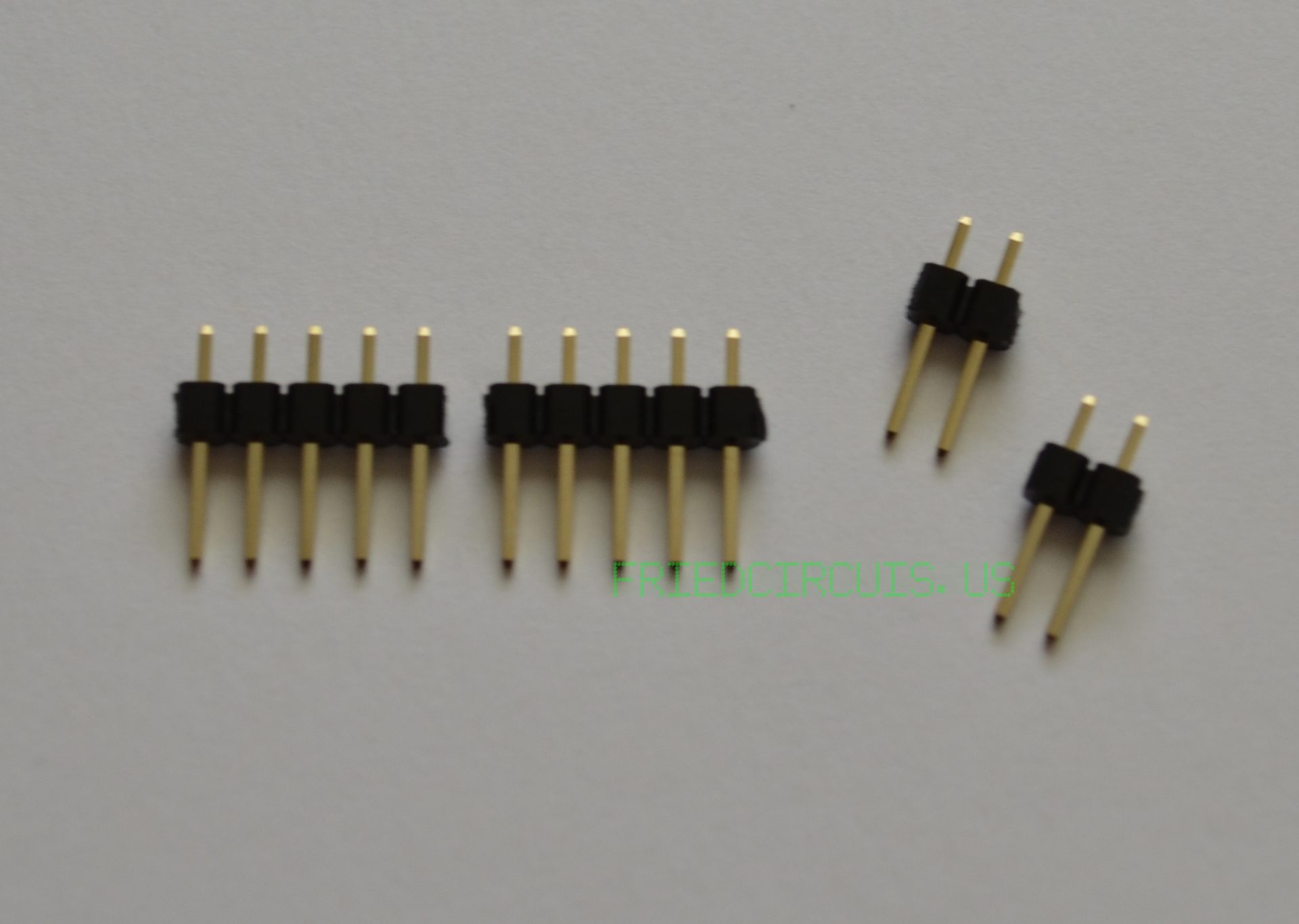 Headers separated for soldering