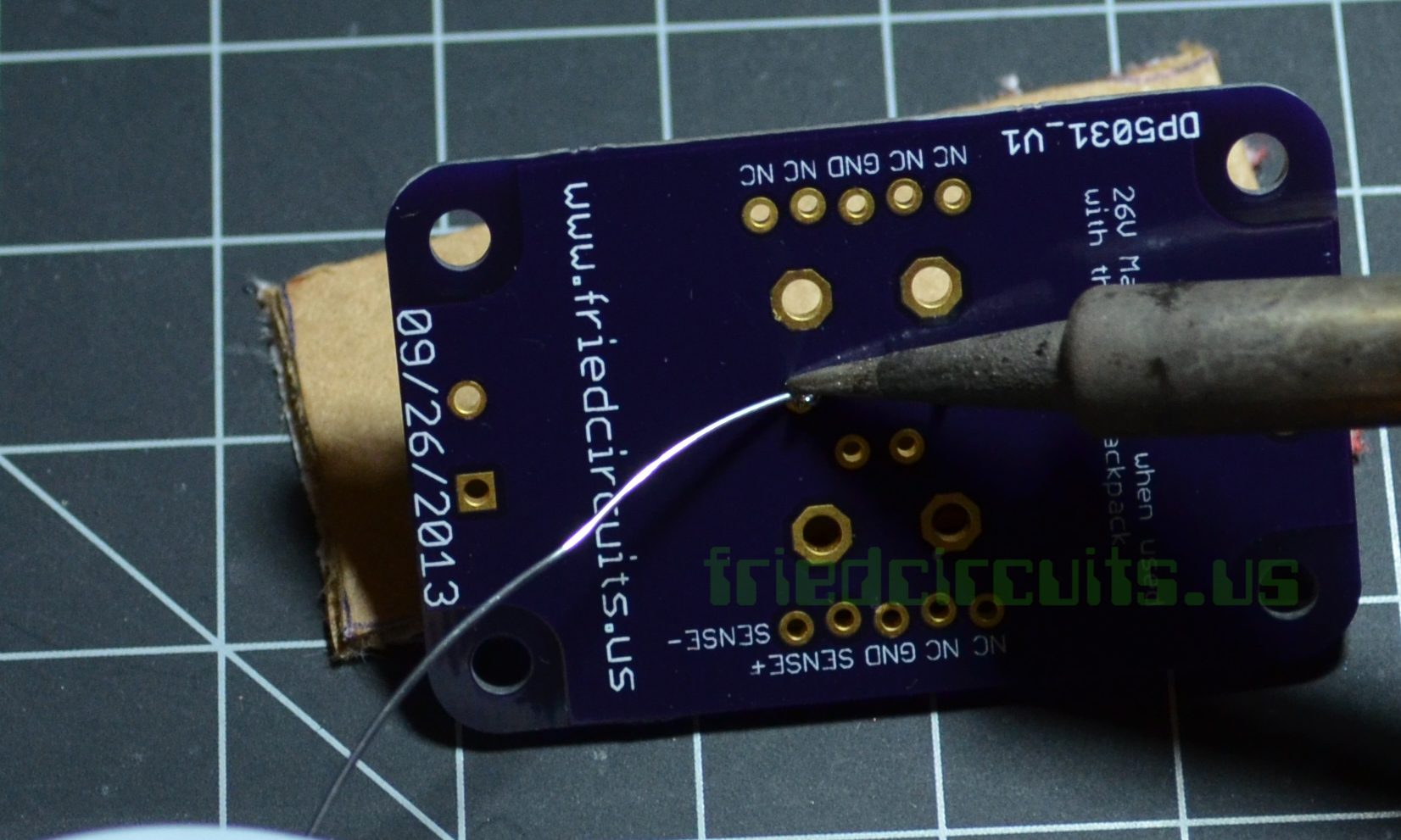 Soldering center pins