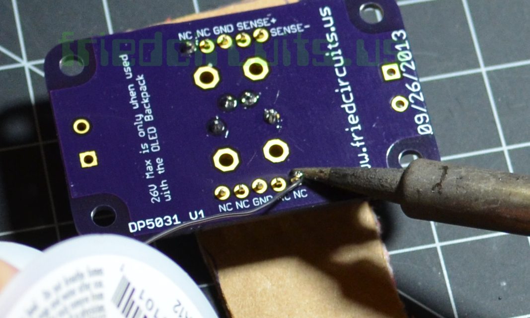 Solder remaining pins