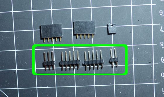 Header pins cut apart