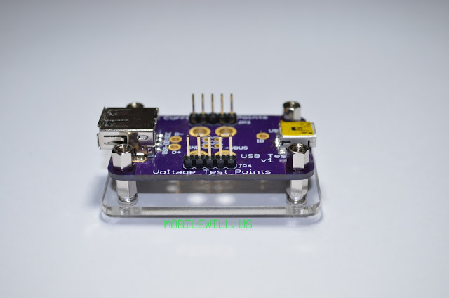 Acrylic base with USB Tester
