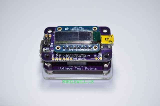 Acrylic Base with USB Tester OLED 1.X