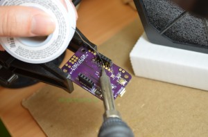Finish soldering header